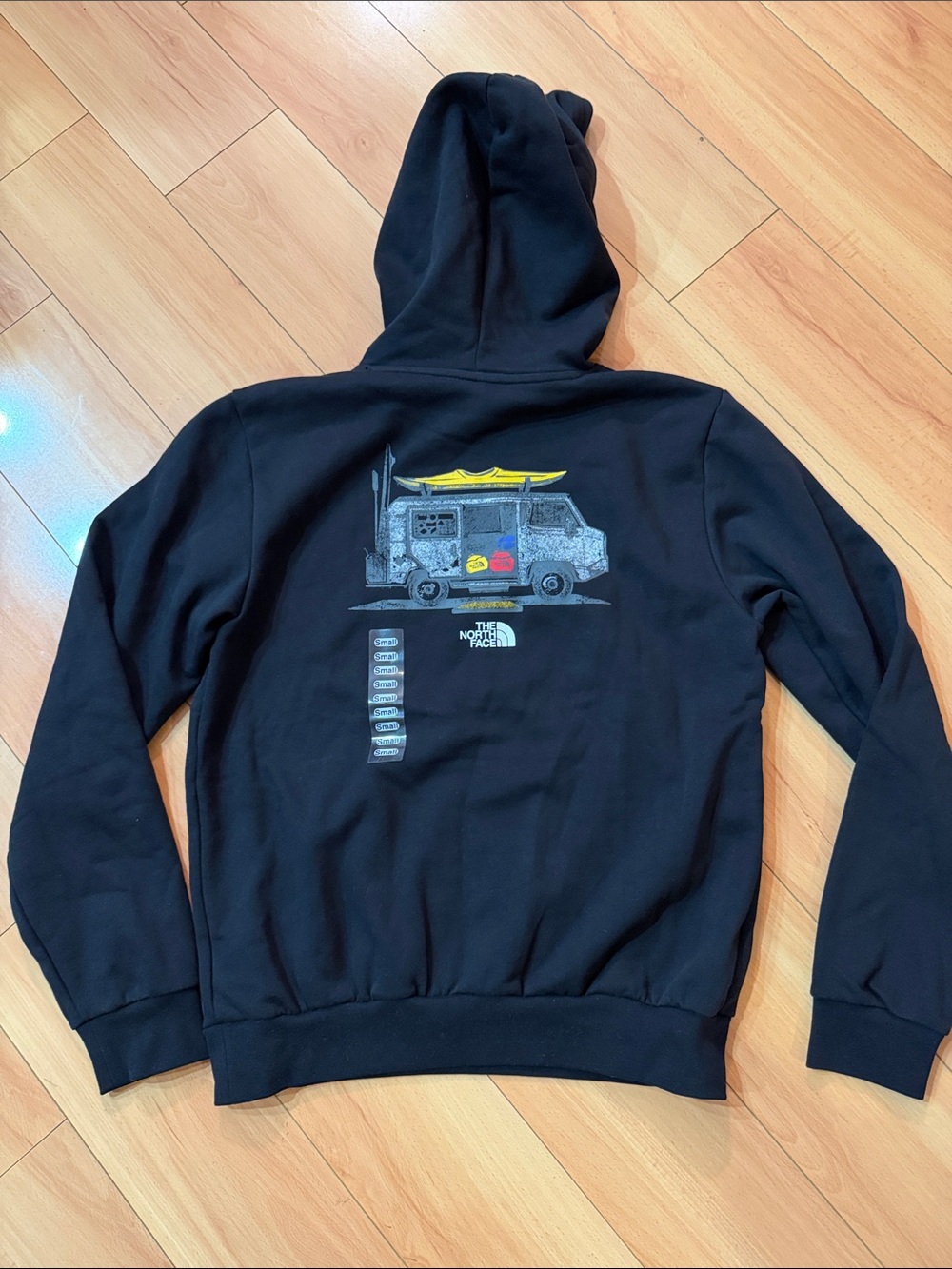 The North Face Men’s Black Hoodie with Evo Van Life Graphic